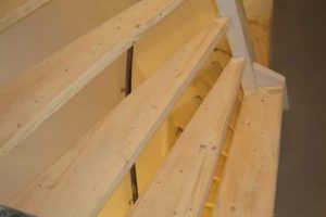 Flakestrap, Houten open trap, Lei IJzer