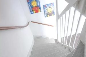 Flakestrap, Houten gesloten trap Exclusief Zilver