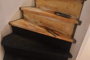 Flakestrap, Houtentrap open en gesloten, Lei Ijzer